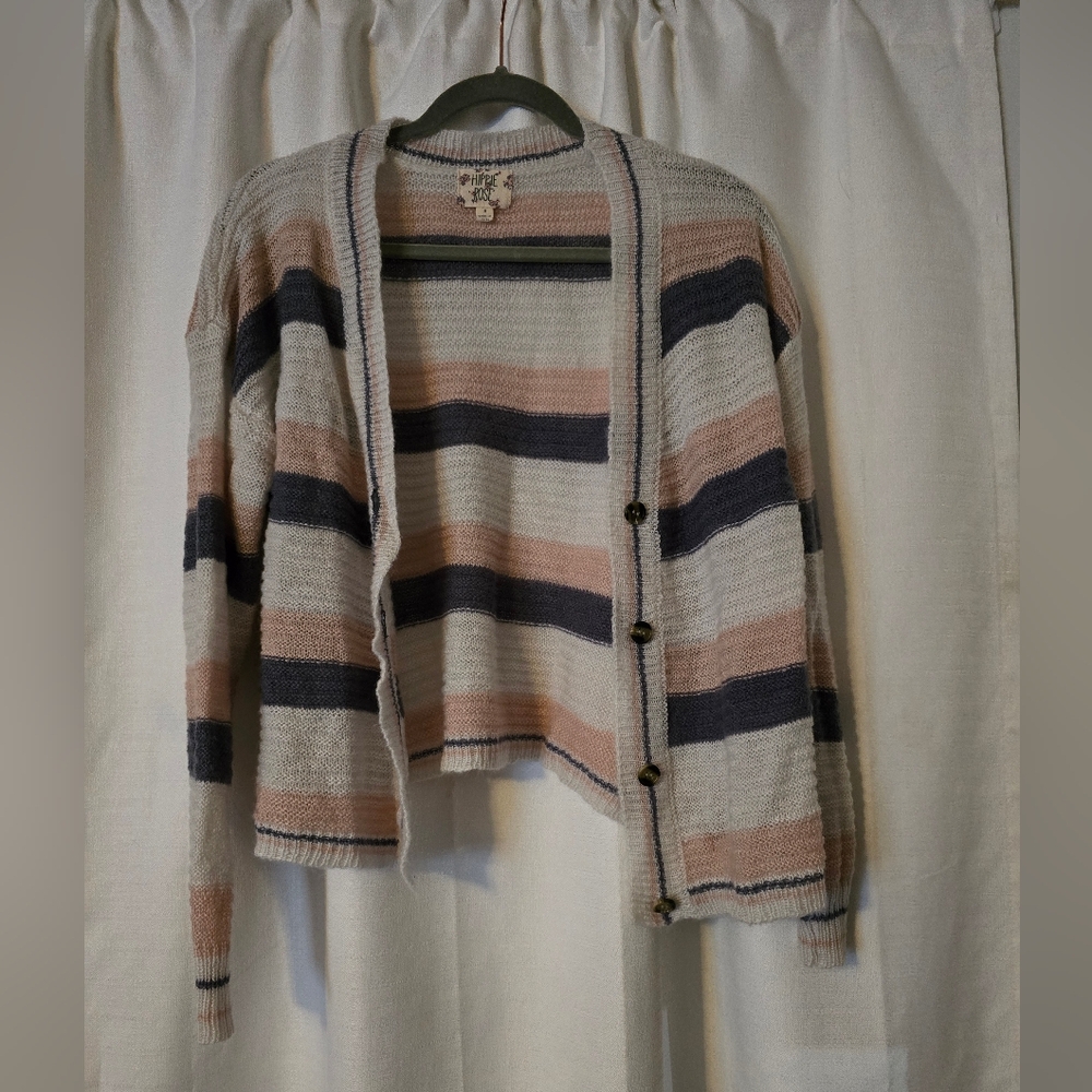 Hippie Rose Cardigan Sweater Size Small